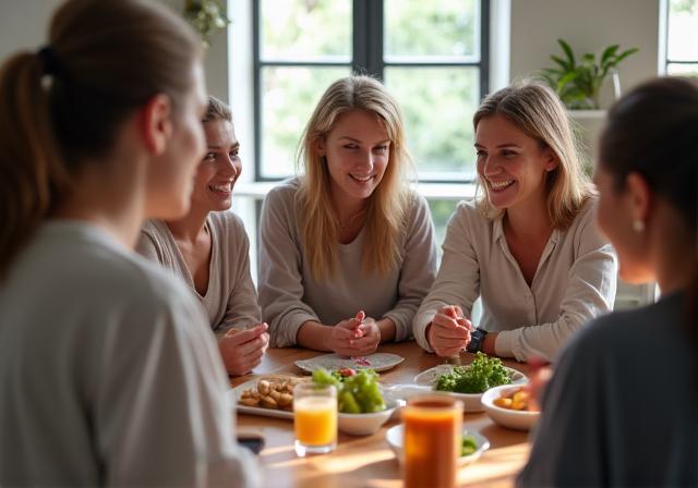 Group of people attending a wellness workshop